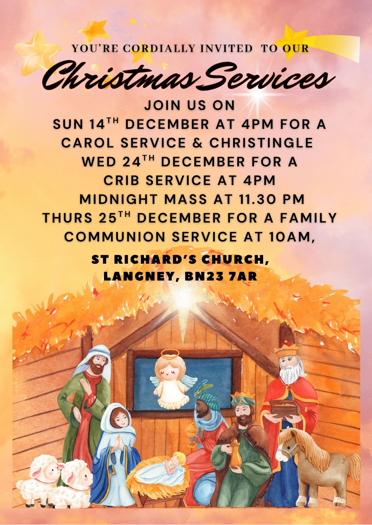 Christmas Services Poster